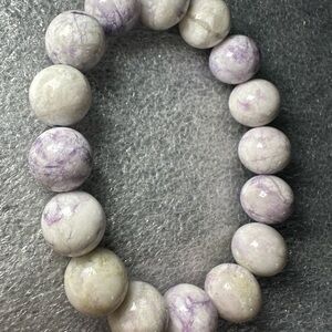 12MM Purple Turquoise Natural Crystal Bracelet